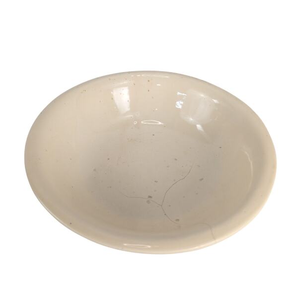Vintage McCoy Pottery 10.5" Ivory Cream Serving Basin Bowl 7515 Farmhouse Rustic - Picture 1 of 7